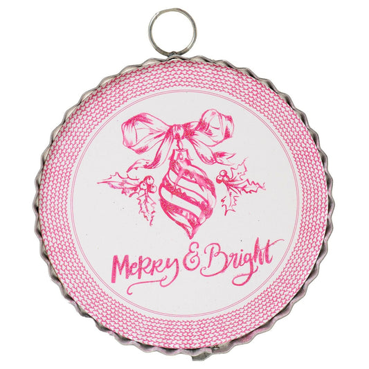 Print Mini Merry & Bright Oranament mini gallery round top collection 