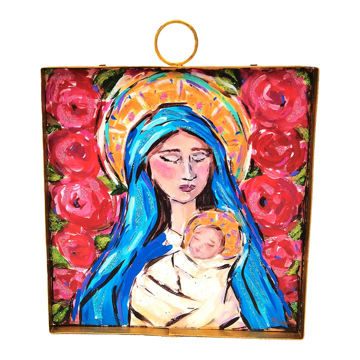 Round Top Art Mini Glory Mary & Baby