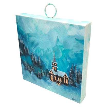 Round Top Art Block Silent Night