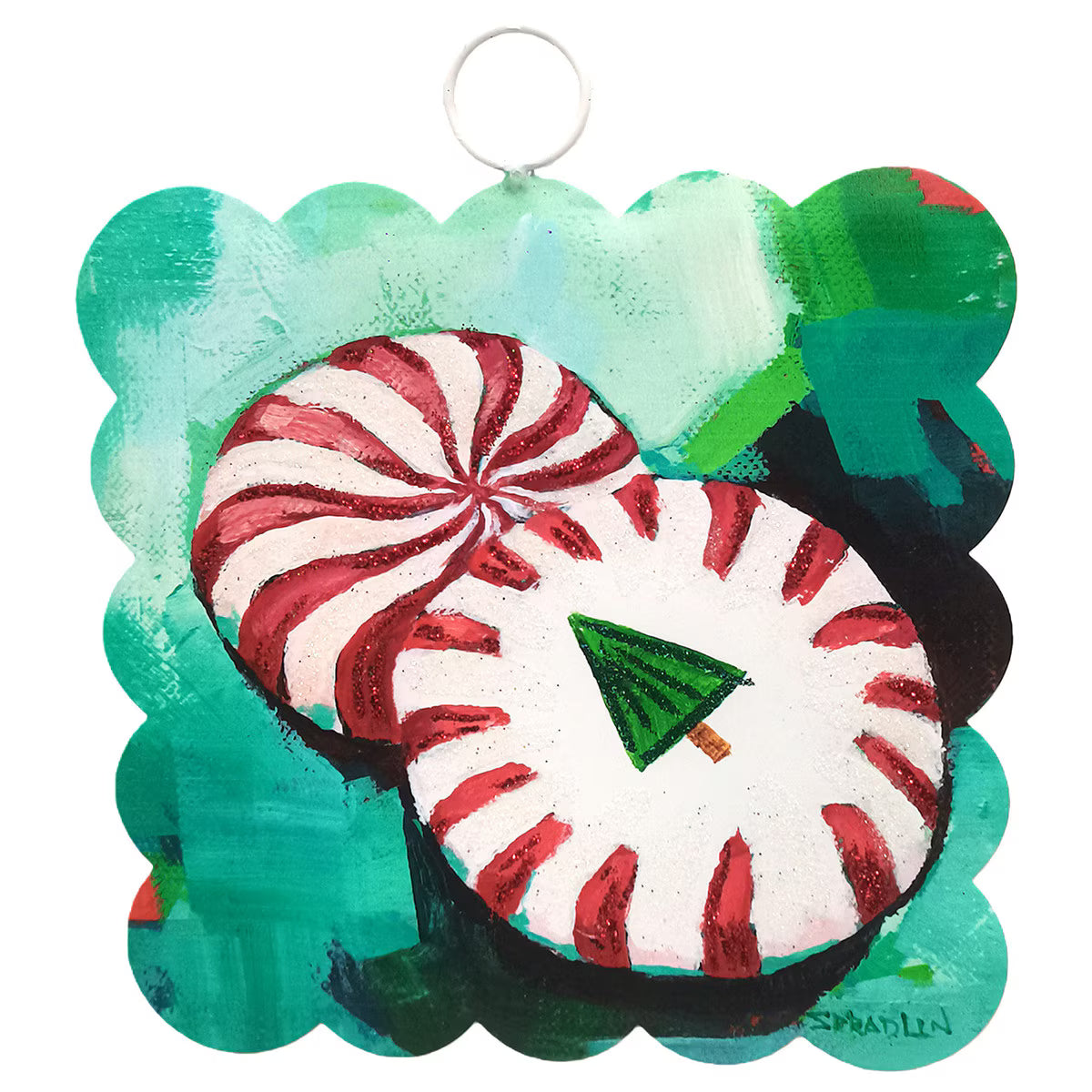 Round Top Mini Scallop Art Peppermints