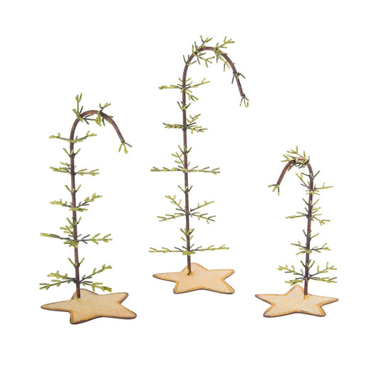 Round Top Ornament Trees Twig Small