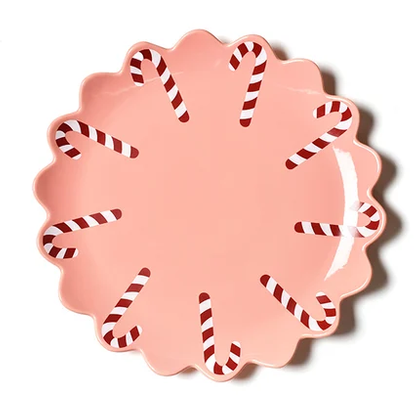 Platter Candy Cane Scallop Provence