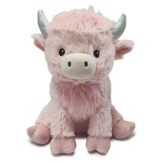 Plush Pink Highland Cow Soother Warmies