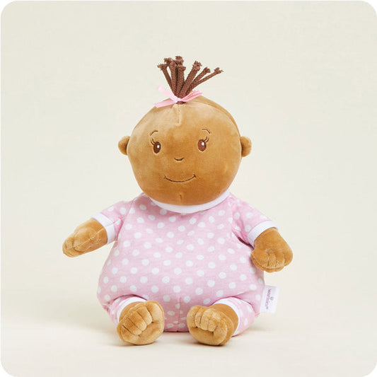 Plush Baby Girl Darker Skin Soother