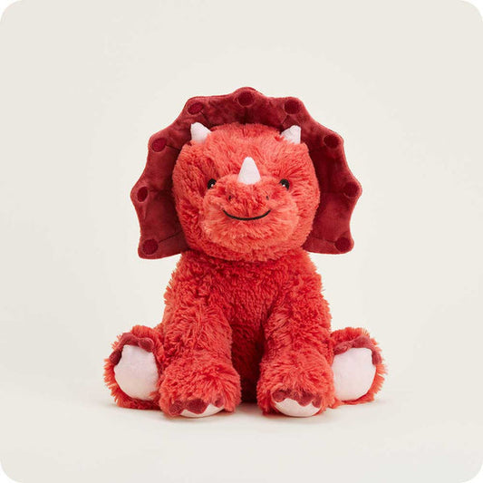 Plush Triceratops Soother Red