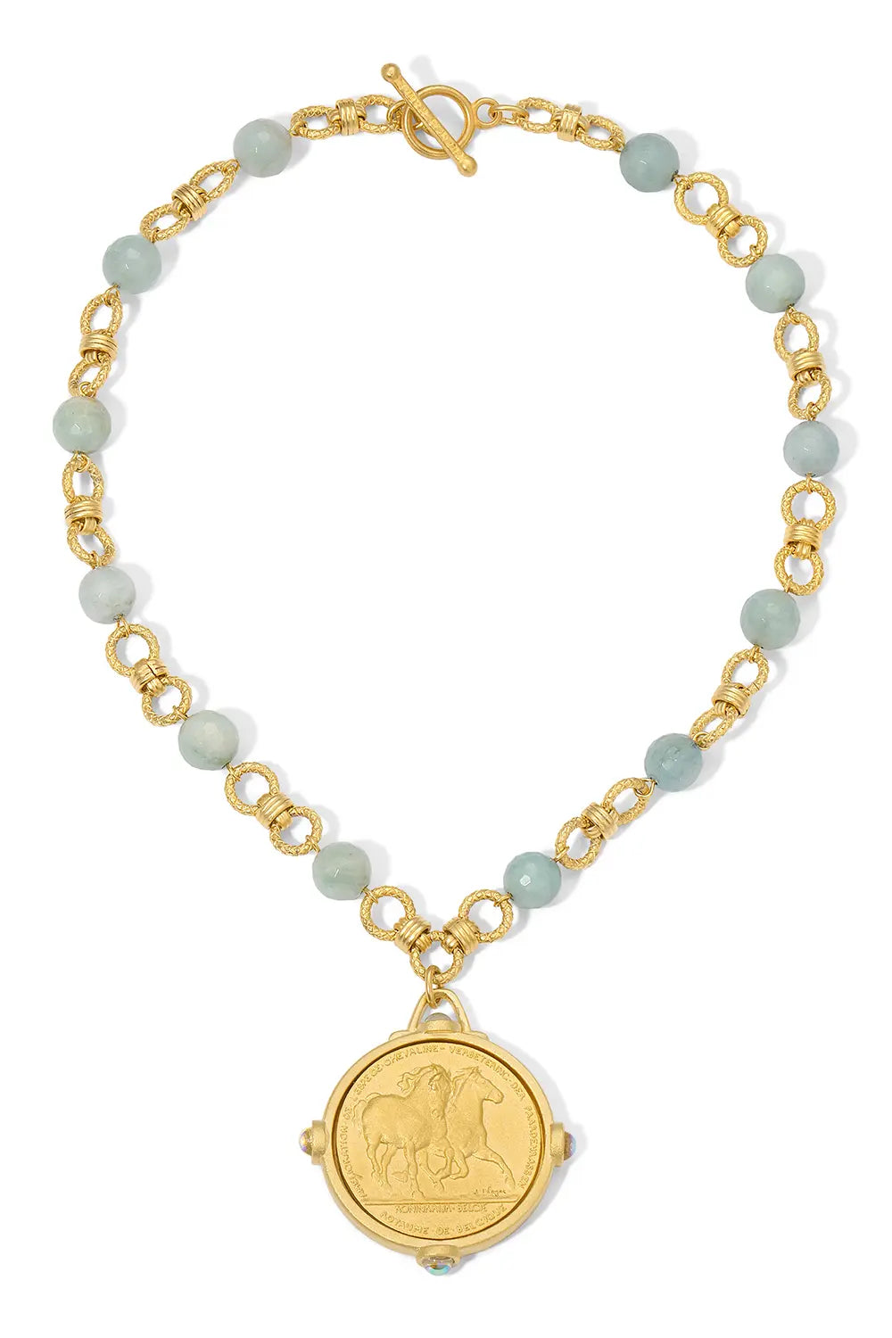 French Kande Thea Necklace Les Chevaux Medallion