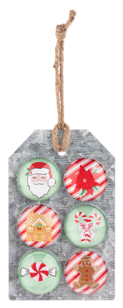 Magnet Set Gingerbread & Christmas Icon 6PC