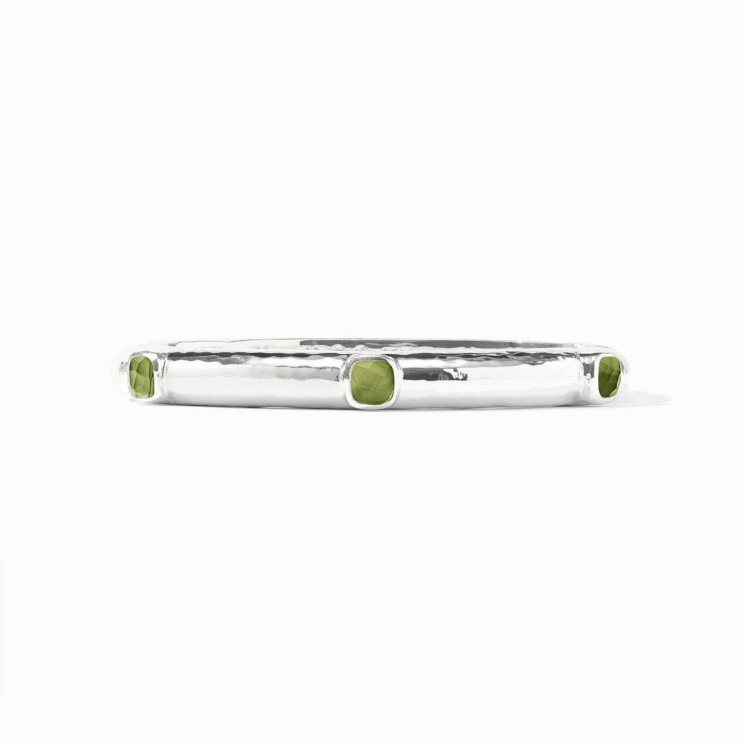 Catalina Bangle Stone Hinge Irid Palmetto Green Silver OS