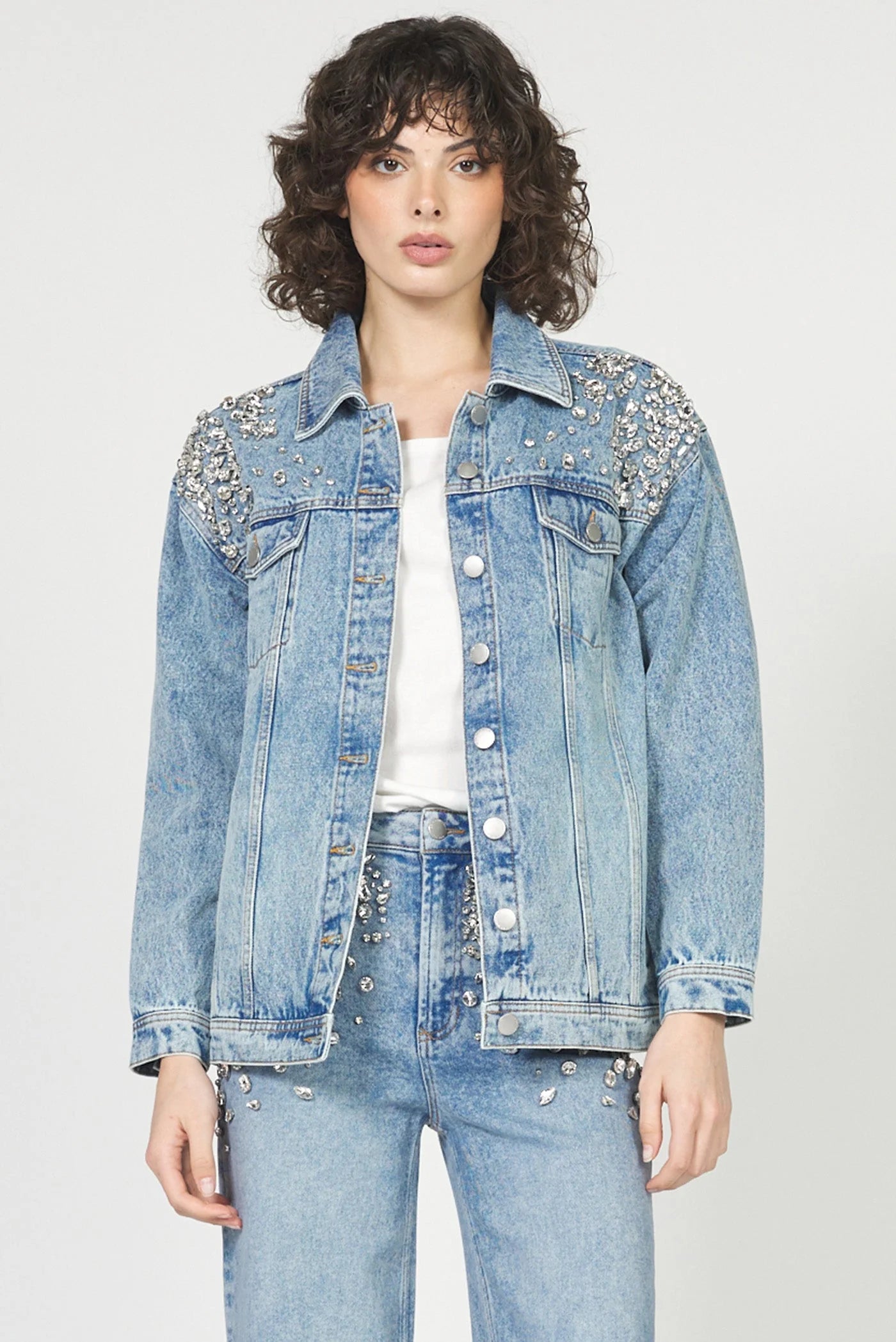 rhinestone denim jacket 