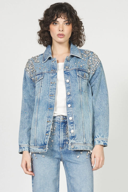 rhinestone denim jacket 