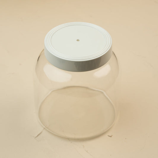 Canister Super w/ Top Pinstripes White