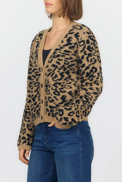 Dear John Sweater Naylani Tan Leopard