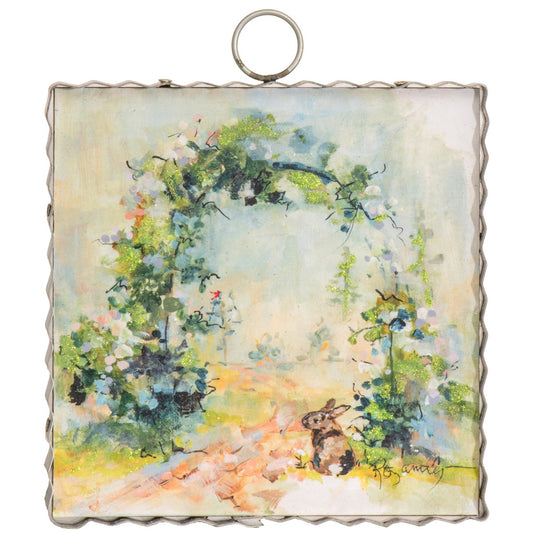 Round Top Print Mini Garden Gate