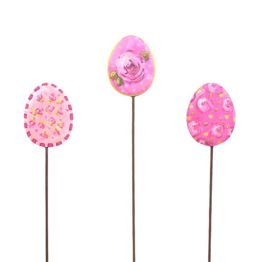 Round Top Stake Egg Mini Rose