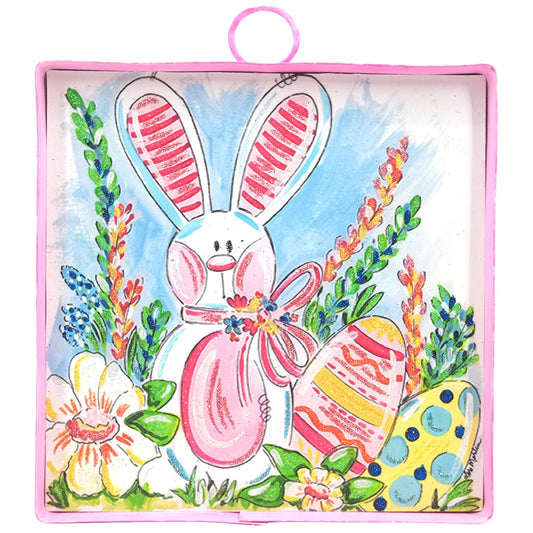 Round Top Print Mini Bunny & Egg