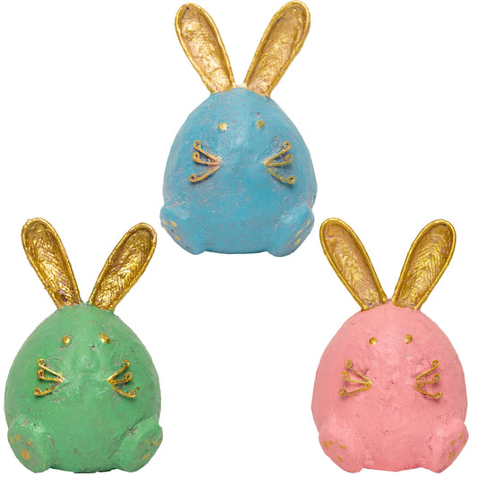 Round Top Rabbit Eggs Gold Ear