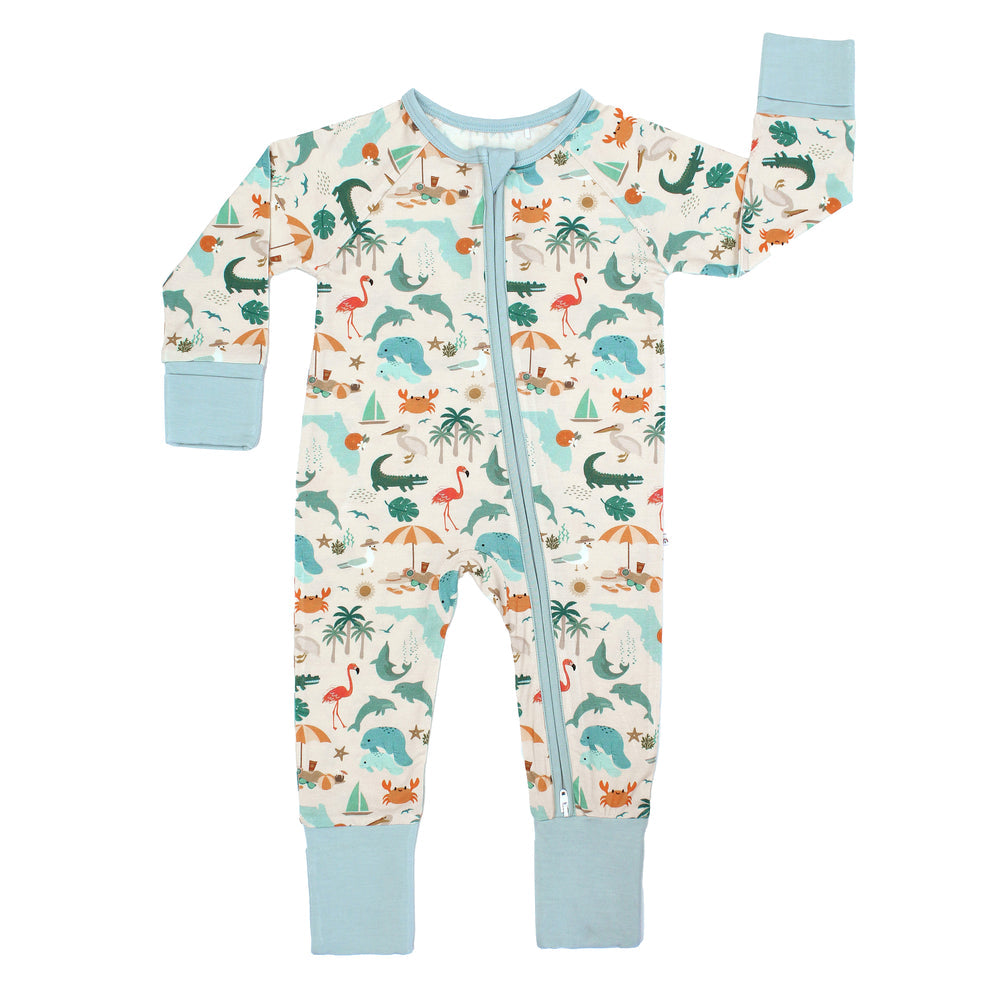 Pajamas Explore Florida Bamboo Convertible Baby Pajamas