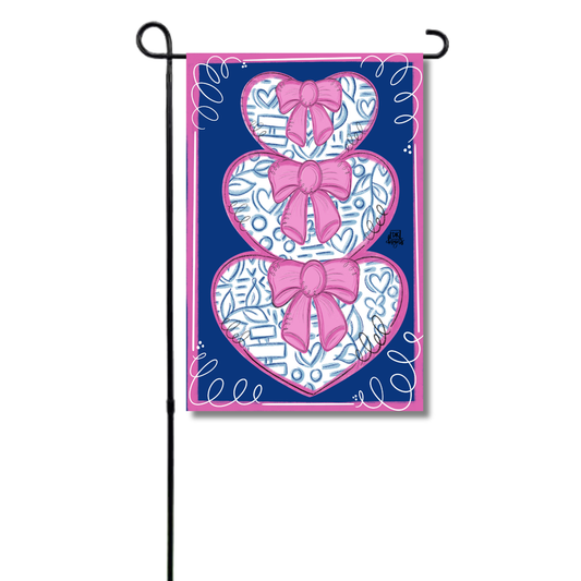 Flag Chinoiserie Heart Stack Garden Glam