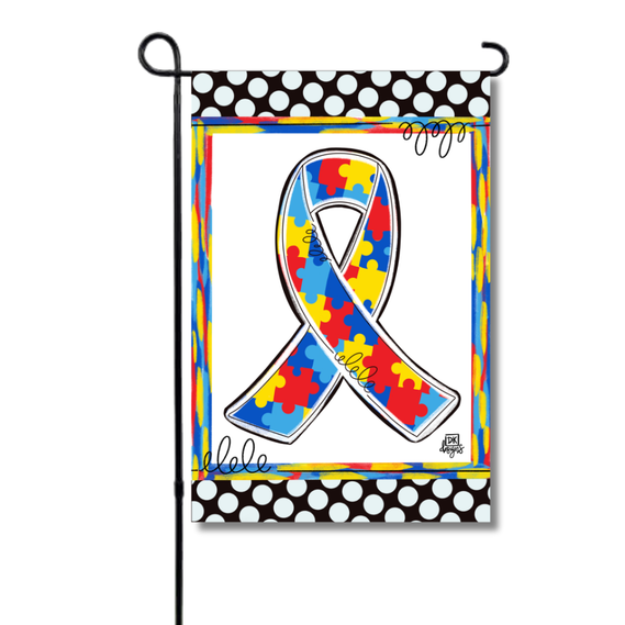 Flag Puzzle Awareness Ribbon Garden Glam