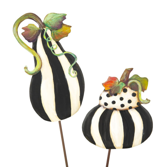 black and white gourds from round top collection 