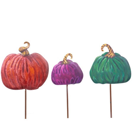 Stake Pumpkins Velvet Small