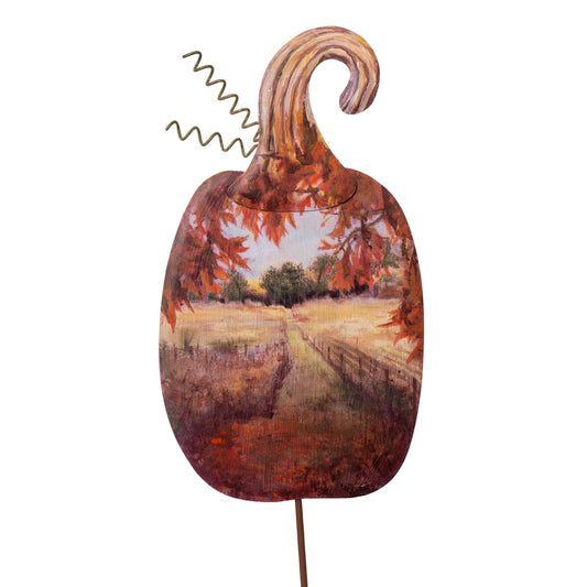 Stake Pumpkin Country Road Scenery round top collection 