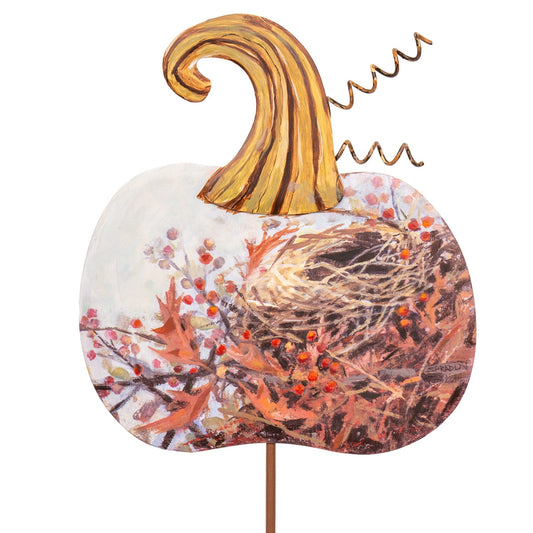Stake Pumpkin Nest Scenery Round Top Design