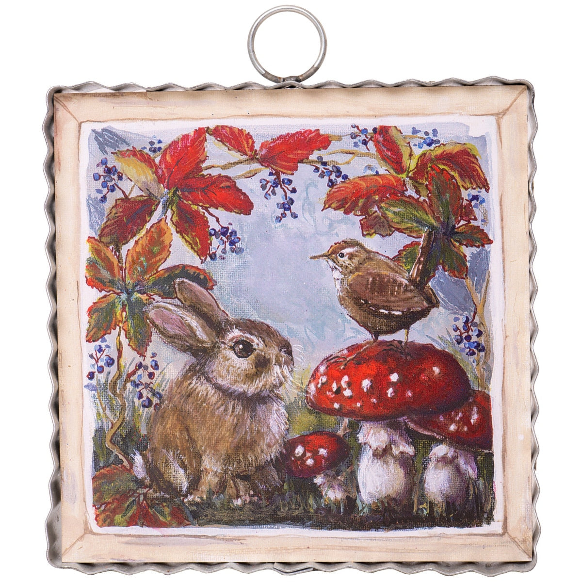 Round Top Mini Mushrooms & Bunny