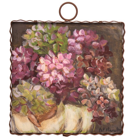 Round Top Print Mini Hydrangeas