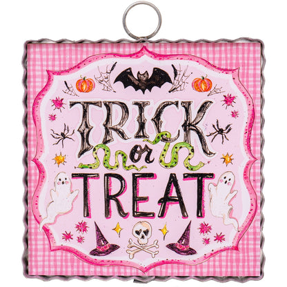 pink trick or treat mini gallery round top collection 