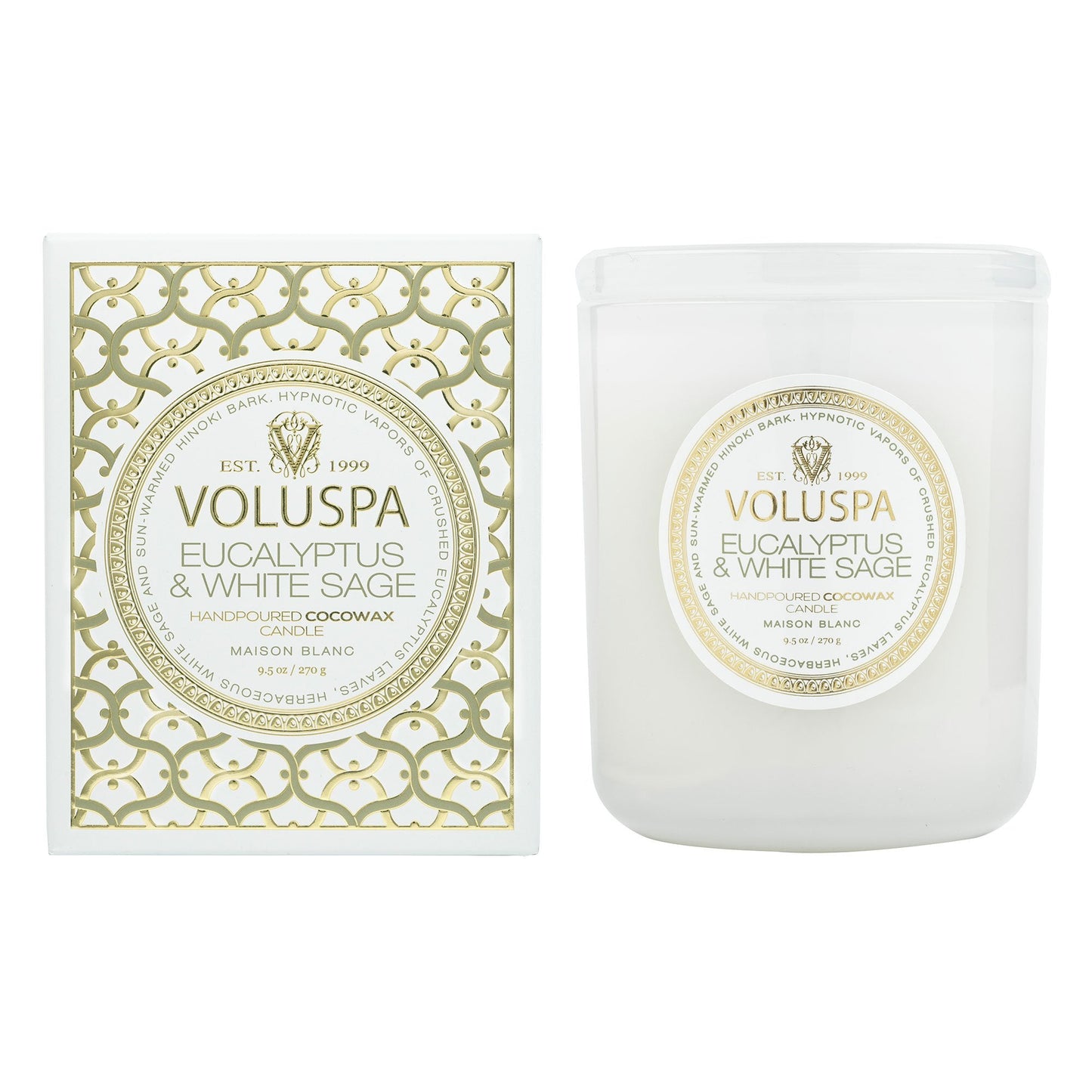 CANDLE Eucalyptus & White Sage 9.5OZ CLASSIC JAR