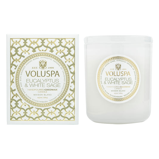 CANDLE Eucalyptus & White Sage 9.5OZ CLASSIC JAR