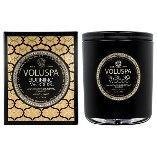 CANDLE BURNING WOODS 9.5OZ CLASSIC JAR