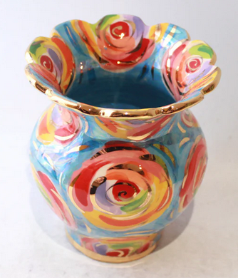 Mary Rose Young Vase Fat Fluted