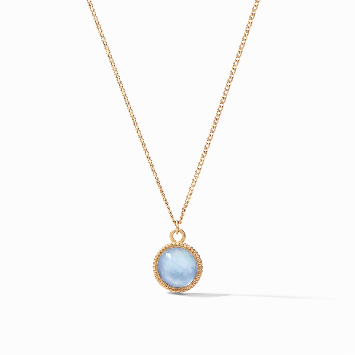 Fleur-de-Lis Solitaire Necklace Gold