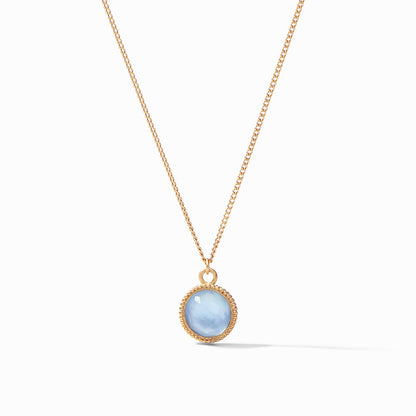 Fleur-de-Lis Solitaire Necklace Gold