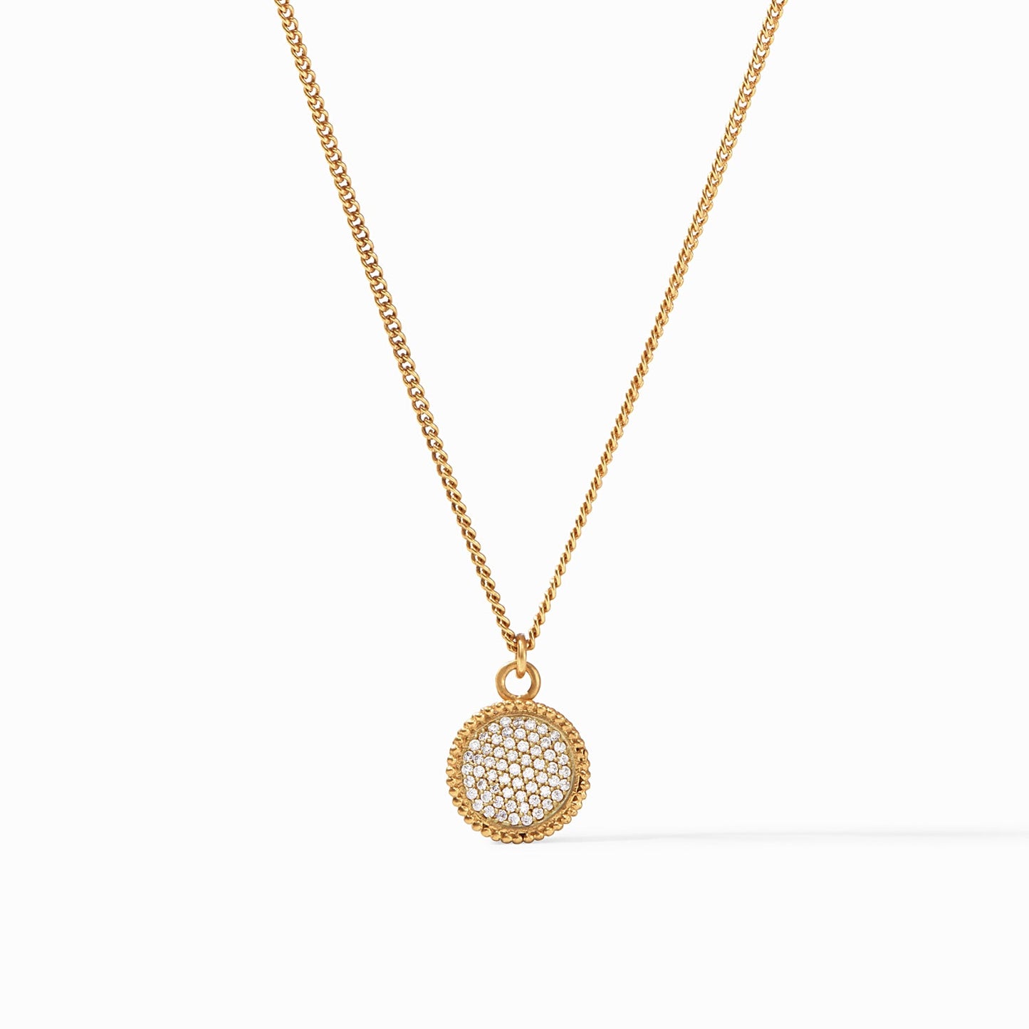 Fleur-de-Lis Solitaire Necklace Gold