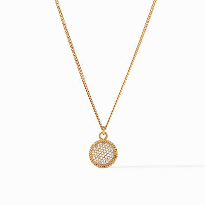Fleur-de-Lis Solitaire Necklace Gold