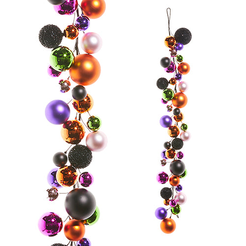 GARLAND BALL HALLOWEEN MULTICOLOR 4'