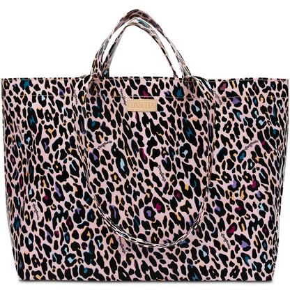 Ruth Grab N Go Consuela bag, Leopard tote bag, Large tote bag 