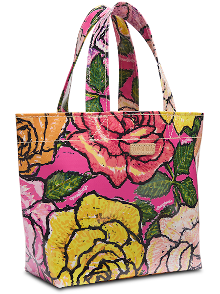 lily mini grab n go tote consuela, floral grab n go tote 