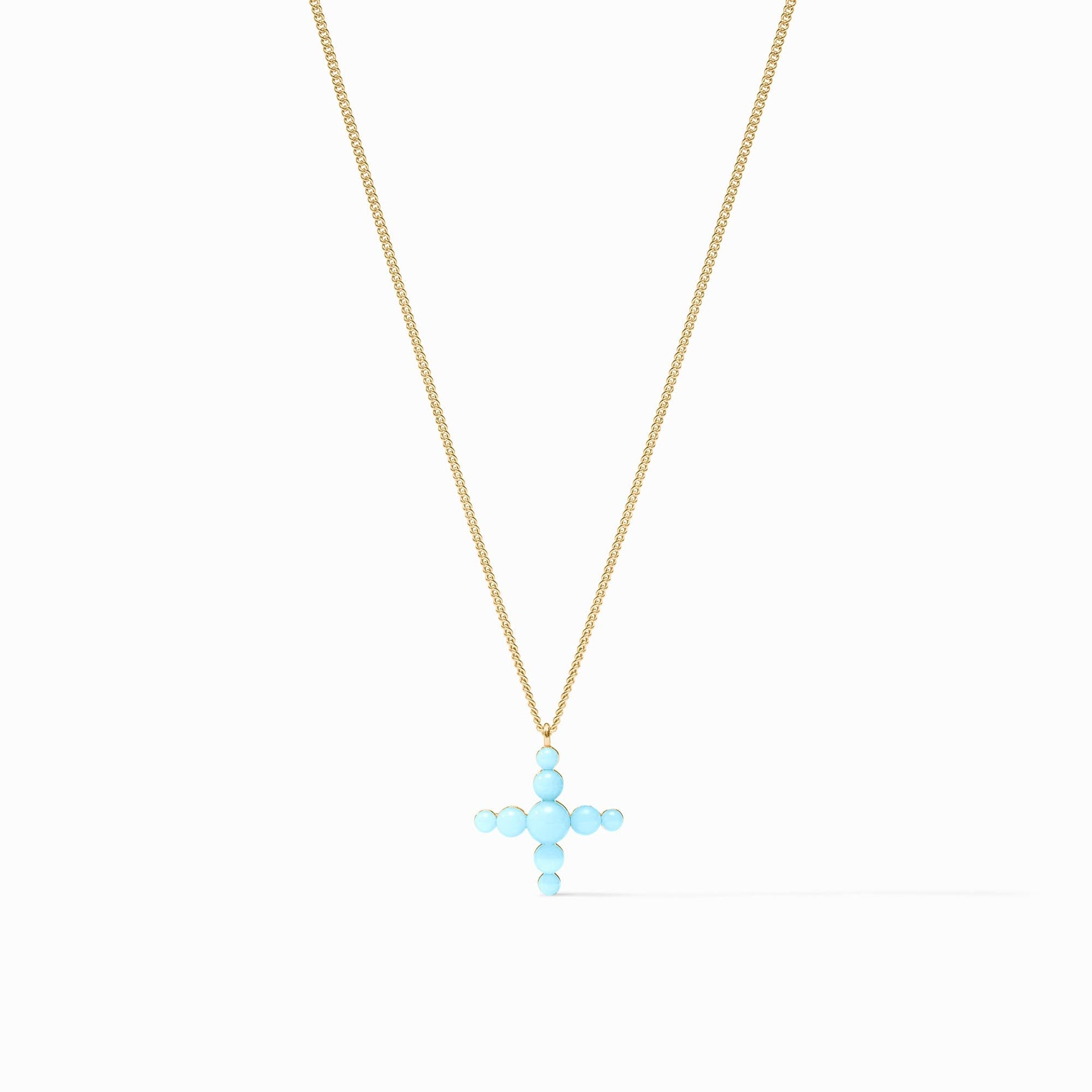 powder blue gumdrop necklace by Julie Vos 