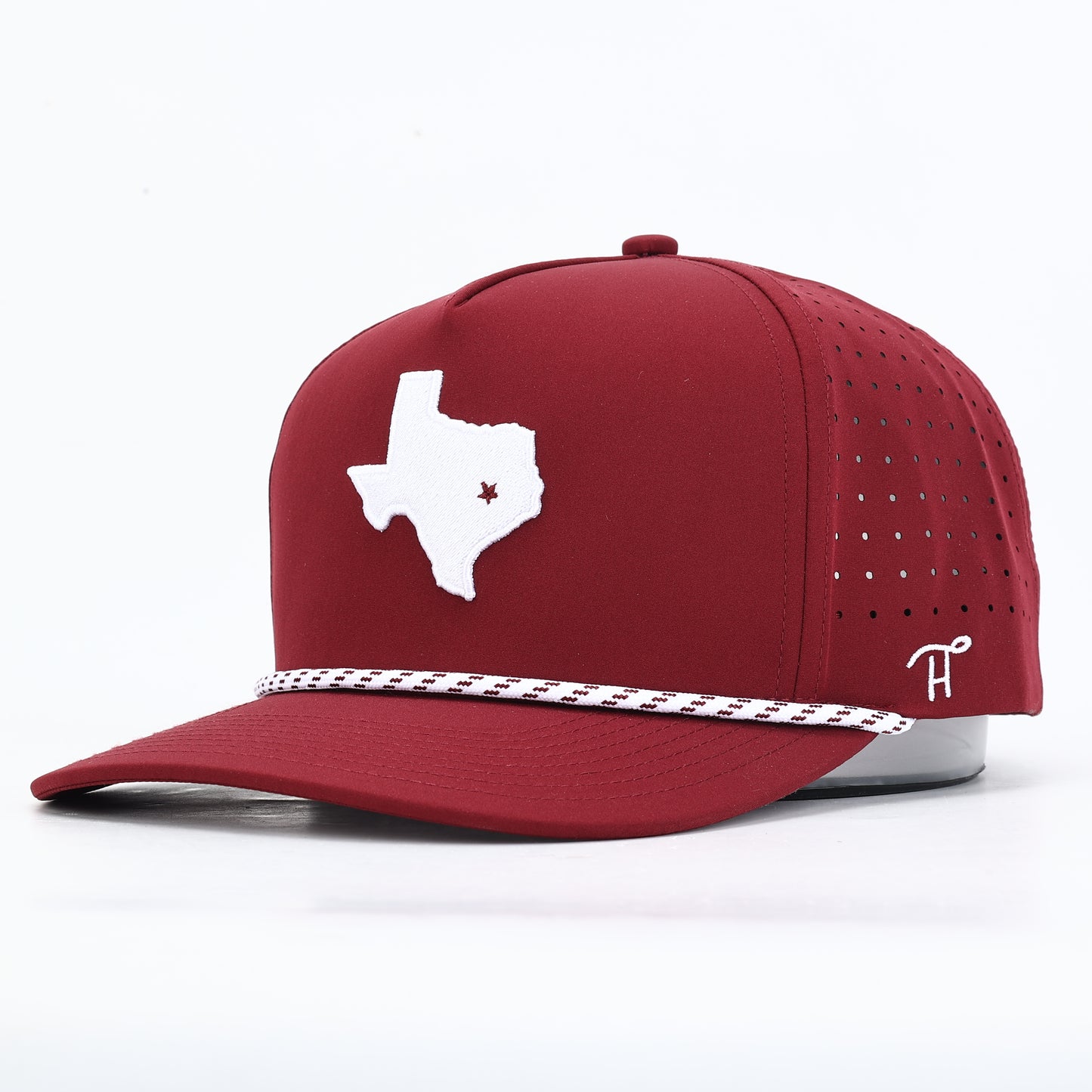 Hat College Station State Embroidered Maroon & White