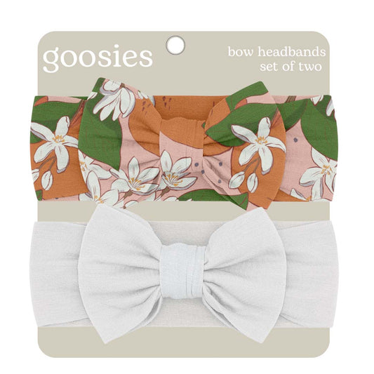 orange and plain white headband 