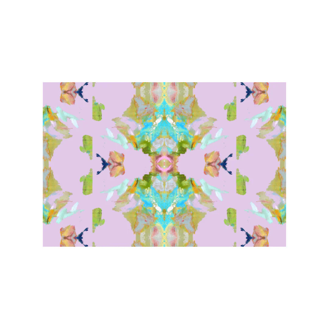 Floor Mat Stained Glass Lavender