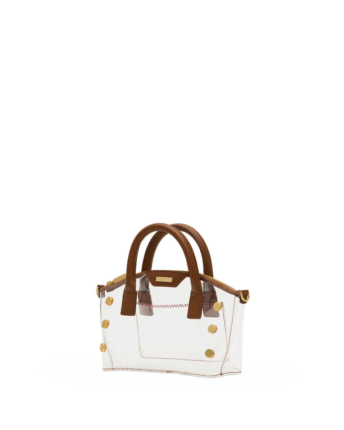 Hammitt Paula Clear Calla Mahogany Pebble / Brushed Gold