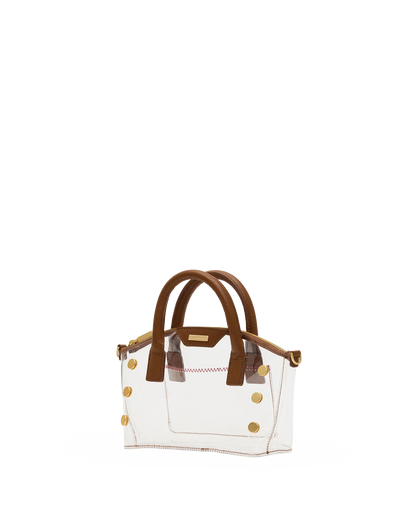 Hammitt Paula Clear Calla Mahogany Pebble / Brushed Gold