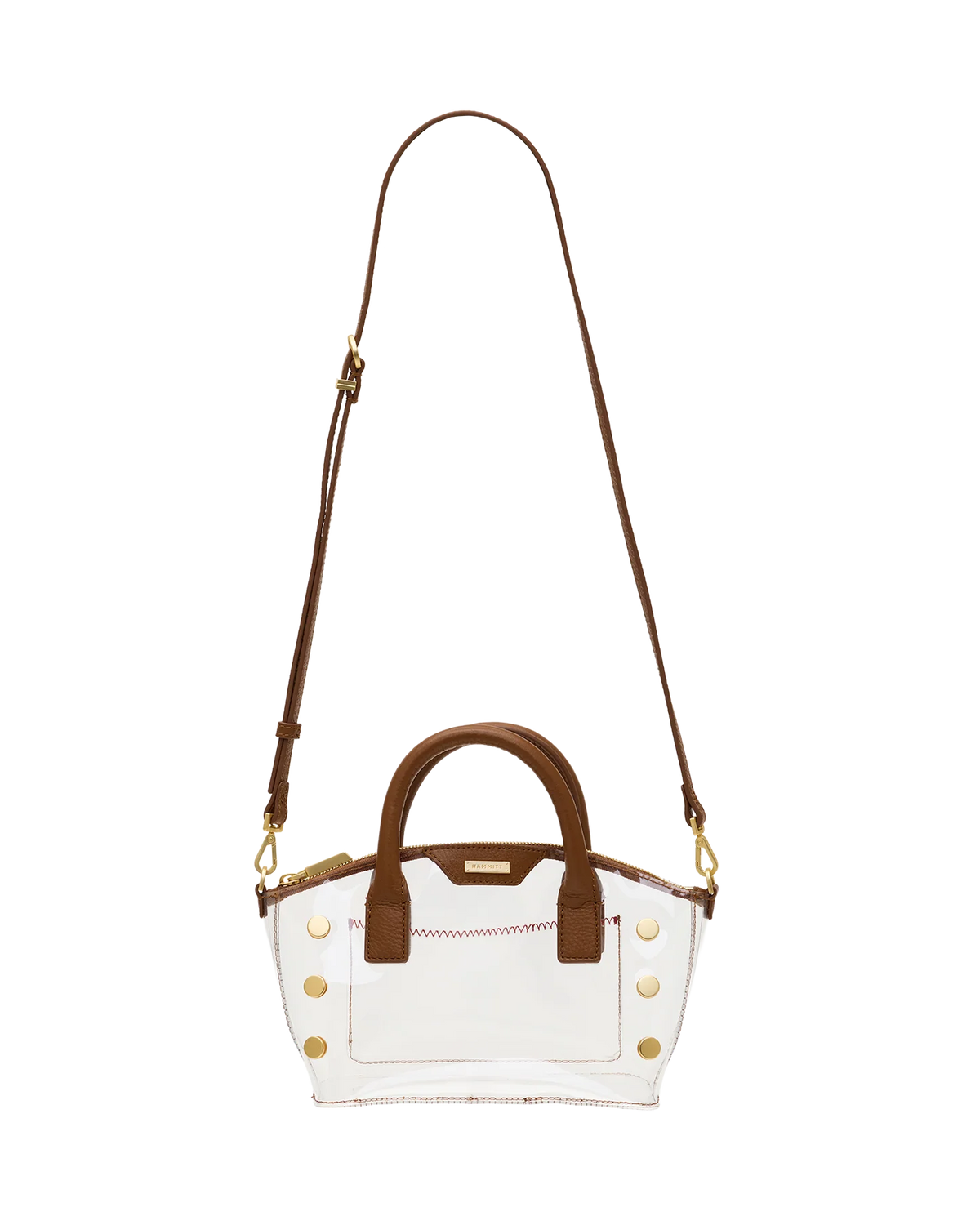 Hammitt Paula Clear Calla Mahogany Pebble / Brushed Gold