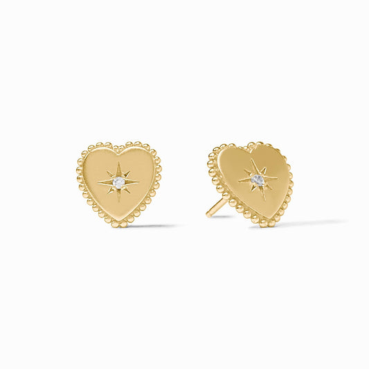 Heart Stud Gold