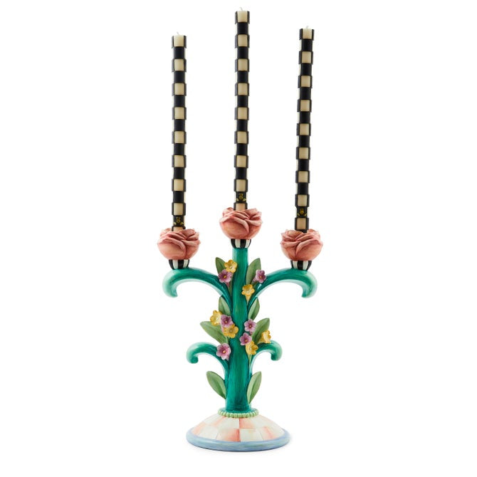 ROSY MEADOW CANDELABRA